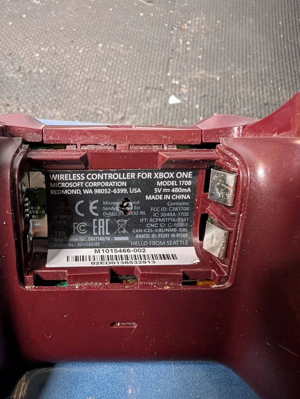 Microsoft Xbox One Controller In Red